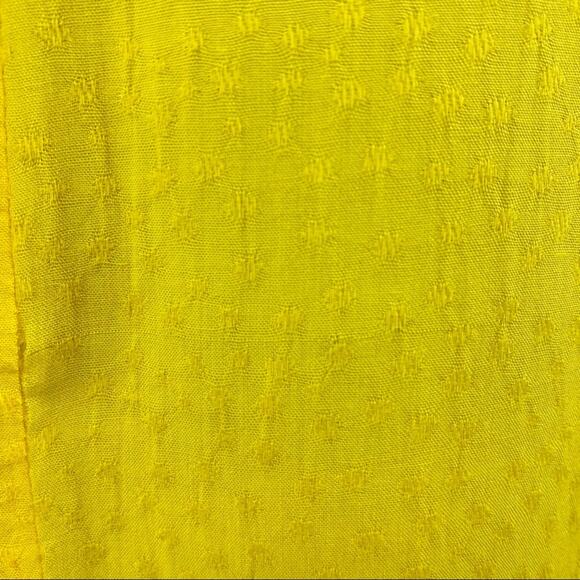 Mary & Mabel Yellow Textured Shirt Dress - Picture 8 of 12